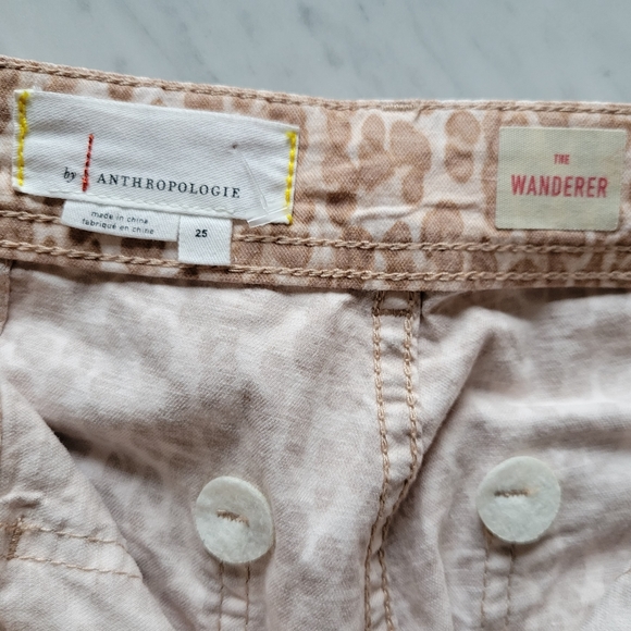 Anthro The Wanderer Pant Chino Leopard Print 25 - Picture 5 of 7